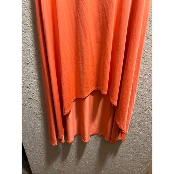 Lularoe Orange High-Low Cut Skirt Woman’s Size Large -Snag - Picture 2 of 9